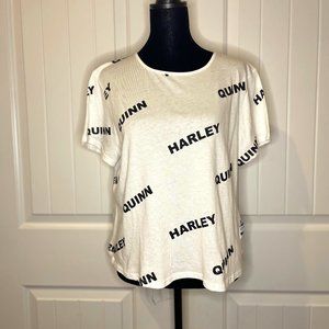Birds of Prey white cotton Harley Quinn Tshirt - MEDIUM W/TAGS